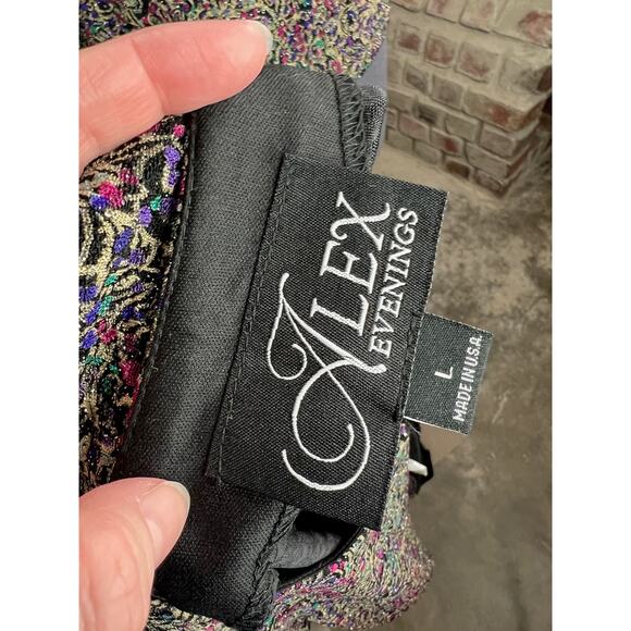 Alex tank top and jacket formal party purple teal sparkle - Picture 14 of 16